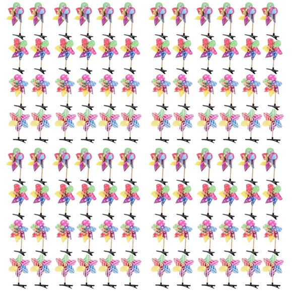 Metal Hair Clips 96pcs Windmill Hairpin Barrettes Stylish Hair Accessories for G - Picture 1 of 9